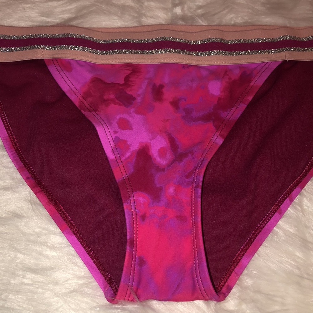 NWT Hula Honey Pink Camo Swim Bikini Bottom Size M - Picture 2 of 10